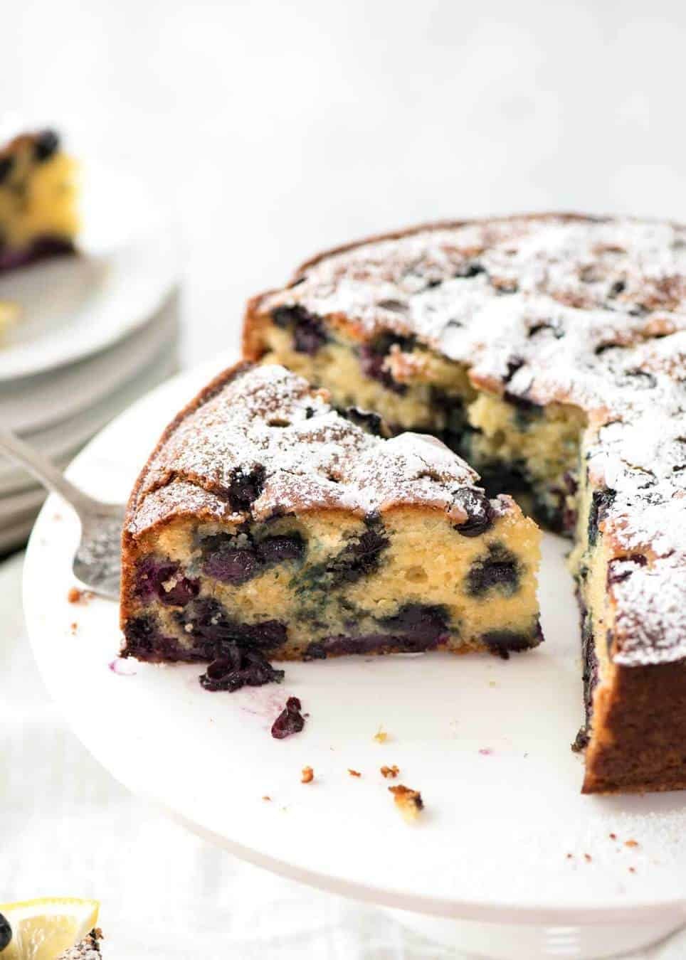 A lovely Blueberry Lemon Yoghurt Cake that's incredibly moist and astonishingly quick to make. recipetineats.com