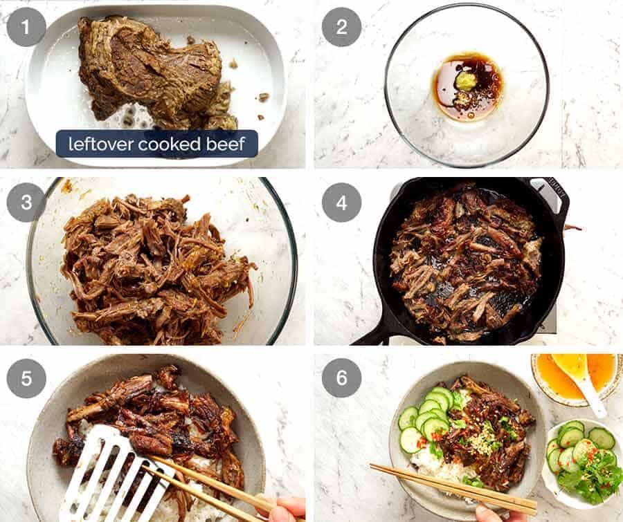 Making Vietnamese Shredded Beef