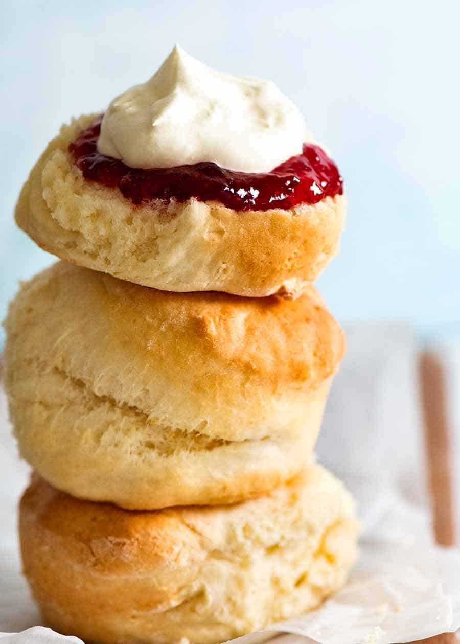 Stack of Lemonade Scones, ready to be eaten