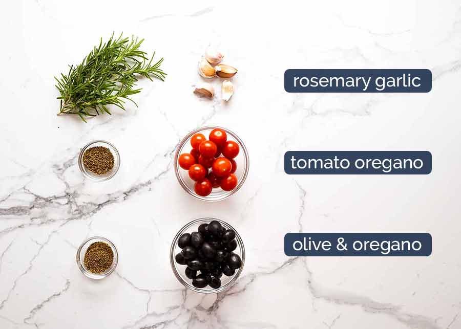 Focaccia Toppings