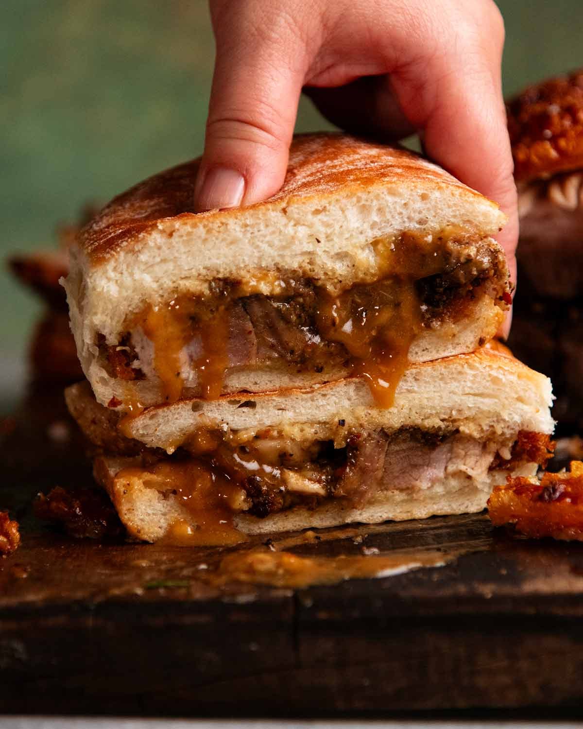 Porchetta sandwich
